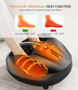 Healthpal-masajeador de pies Oem Odm Shiatsu, terapia de amasado profundo, máquina de presión de aire con calor calmante - Product Image 2