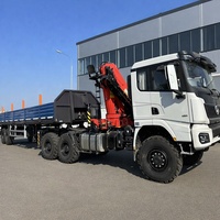 Camion à bras articulé de fret avec grue à flèche articulée, télécommande, camion de remorquage, camion de fret à vendre, assurance commerciale Chine