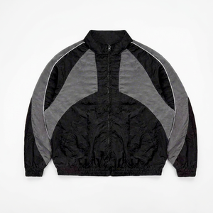 Conjunto Deportivo Personalizado para Hombre, Estilo Urbano y Tecnológico, Chaqueta Cortavientos con Parches Reflectantes, Resistente al Viento, para Correr, 2 Piezas, 2026 - Product Image 1