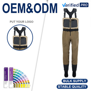 <span class=keywords><strong>Cuissardes</strong></span> de pêche à la mouche unisexe imperméables 4-5 couches OEM/ODM pour hommes, respirantes, avec <span class=keywords><strong>chaussettes</strong></span> intégrées, légères, pour la chasse - Product Image 1
