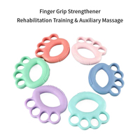 Entrenador de Fuerza Portátil de Silicona con Forma de Pata de Oso, Ejercitador de Dedos para Entrenamiento de Antebrazo y Muñeca, Fitness
