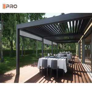 Persiennes solaires étanches <span class=keywords><strong>de</strong></span> luxe 4x3 Pergola <span class=keywords><strong>de</strong></span> patio extérieur en aluminium avec pergolas <span class=keywords><strong>de</strong></span> jardin à toit à persiennes - Product Image 6