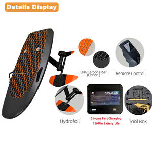 Tabla de Surf Eléctrica de Hidroala Completa de Carbono, Tabla de Surf Efoil de Alta Potencia de 8000 W - Product Image 5