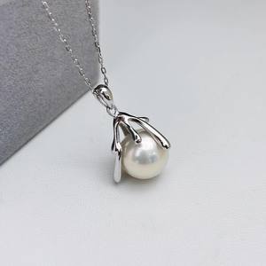 Accesorios 31189DIY, Colgante de Plata S925 con Base Vacía para Cuentas de 11-13 mm, para Collar de Jade de Moda, Colgantes de Perlas 31189DIY - Product Image 3