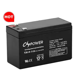 Le gel rechargeable exempt d'entretien de CSPower 12V 7.5Ah a scellé la batterie au plomb 20hr CS12-7.5