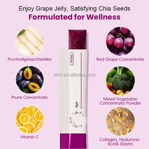 Suplemento Dietético de Gelatina con Semillas de Chía Sabor Uva, Polidextrosa y Fructo-Oligosacáridos para el Apoyo de la Salud Intestinal y el Movimiento Intestinal - Product Image 3