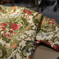 Luxe écologique velours rideau tissu fleur motif fil teint pour la maison Textile tissé Anti-pilule pour literie canapé