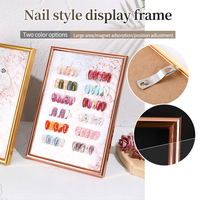 Support d'affichage magnétique pour nail art en gros, support d'affichage en bois pour nail art, panneau d'affichage pour les pointes d'ongles, panneau de couleur