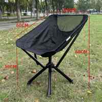 Chaise pliante OEM d'extérieur à ouverture rapide Cliq, chaise de plage pliable en aluminium, chaise de camping pour la pêche et la randonnée, chaise lune