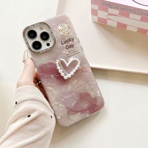 Custodia protettiva in TPU per braccialetto con conchiglia di perle 3D per Iphone16 15 14 13 12 11Plus/pro/pro/pro Max per <span class=keywords><strong>Huawei</strong></span> mate50/60pro - Product Image 6