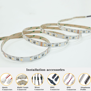 LED-stripverlichting 24V 12V Smart 5050 RGBW met APP-afstandsbediening, flexibel, voor feestjes en bars, 5m/10m/rol - Product Image 4