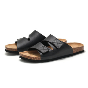 Nouvelles pantoufles en gros pour hommes, tongs d'été tendance en cuir de vachette pour la plage - Product Image 2