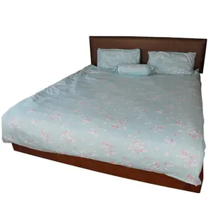 高品質のベッドルーム綿100% ホワイトランナーキルトカバーセット寝具シーツホテルベッドセット