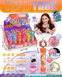 Kit de perlage DIY 3-en-1 EPT pour enfants, jouet éducatif créatif avec tampon et pendentif, thèmes sirène, licorne, Noël, à partir de 6 ans - Product Image 5
