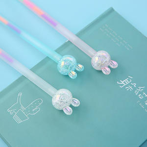 Bunter Eisriss-Marmor-Muster Wasserbasierter Gelstift Cartoon Kristall-Kaninchen Schreibwaren für Schüler Großhandel - Product Image 4