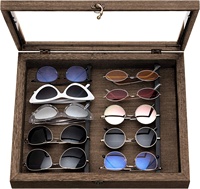 Organisateur de lunettes de soleil boîte de rangement mural pour lunettes