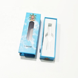 Child resistant sliding box 1.0ml cart paper box cbd packaging