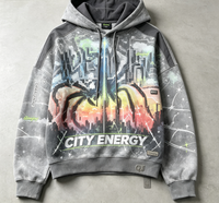 Sweat à capuche oversize en nylon imperméable, fermeture éclair intégrale dissimulée, vert délavé au soleil, fonctionnel, épaules tombantes, coupe ample, coupe-vent