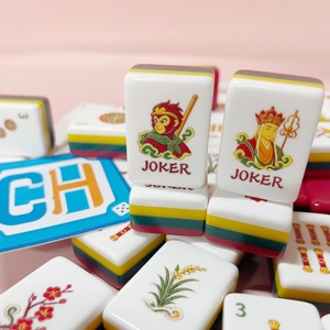 Juego de Mahjong Chino de Estilo Premium con Grabado Detallado e Impresión Vívida, Ideal para Regalo, Fichas de Mahjong de la Serie Viaje al Oeste - Product Image 6