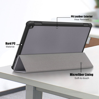 Amazon Kindle yangın HD 10 2021 için koruyucu kapak kabuk Kindle HD 10 HD10 artı Tablet üç katlı koruyucu kapak manyetik funda