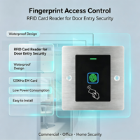 Lector de Control de Acceso a Puertas con Teclado Táctil Biométrico de Metal Integrado, WIFI, IP66, 13.56MHZ, Tuya, Lector RFID