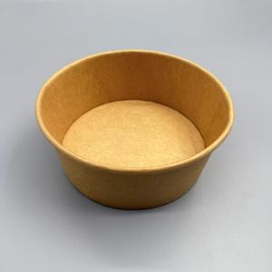 Bol et assiettes en papier enduit de qualité alimentaire jetables avec logo personnalisé en feuille d'or, enduit de PE pour l'emballage alimentaire - Product Image 5