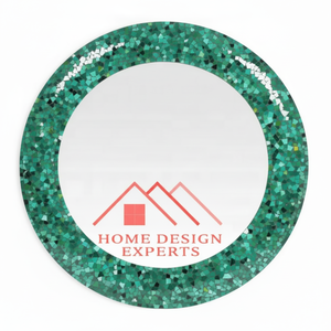 Espejo de Arte de pared para baño, dormitorio, sala de estar, oficina, nuevo diseño, mosaico verde, enmarcado, espejo de pared, superventas - Product Image 1
