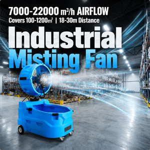 Industrial Commercial Outdoor Portable Mobile Spray Fan, 580W High-power Large Air Cooler - Product Image 2