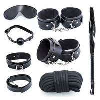 Vente flash - Ensemble de 7 jouets sexuels pour couples en cuir imperméable IPX5, en peluche, accessoires SM en provenance de Chine