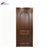 Porte de villa antique de style traditionnel en teck massif, panneau minimaliste, isolation phonique et thermique, porte de chambre