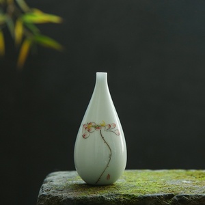 Jingdezhen pequeño jarrón de cerámica mini decoración de escritorio de estilo chino, adornos de sala de estar personalizados y creativos - Product Image 5