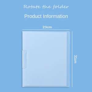 New A4 Xoay Vòng Chất Kết Dính PP Clip Thư Mục Tập Tin Quay Bên Mở Tươi Màu Sắc Phổ Tài Liệu Phân Loại Lưu Trữ Padfolio Thư Mục - Product Image 5