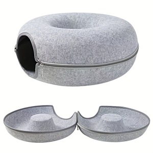 Bed Cave Pet Tunnel House Basket Felt Fun Round Egg <b>Cat</b> Nest for Wholesales - Product Image 3