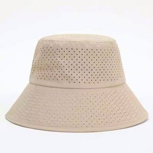 Wholesale 2024 Summer New Arrival Laser Hole Fishing <b>Hat</b> Fast Dry Breathable Golf Bucket Sun <b>Hat</b> <b>for</b> Women Large Head Men - Product Image 1
