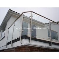 YL Promotion : Support de balustrade d'escalier intérieur en acier inoxydable pour garde-corps en verre