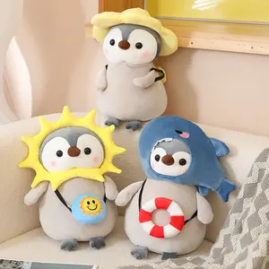 Peluche de pingüino para niños, juguete de peluche de dinosaurio, unicornio