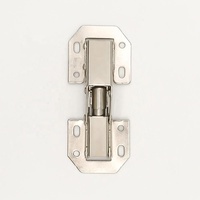 Charnière en acier de 3/4 pouce nickelée pour porte d'armoire, table pliante, quincaillerie de meubles, cuisine, chambre