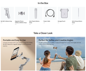 JHDDJI奥斯莫移动5 <span class=keywords><strong>3</strong></span>轴可折叠手持万向架磁性设计主动轨道4.0便携式和可折叠OM 5新款手机 - Product Image 3