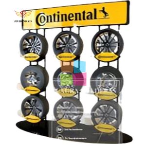 Custom Shop Verplaatsbare Motorfiets Vrachtwagen Personenauto Wielen Banden Monster Opslag Rack Metalen Display Stand Plank - Product Image 6