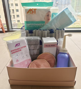 Kit Esencial Posparto, Ropa Interior Desechable de Algodón Ecológico, Botella Perineal, Almohadillas de Gel para Senos, Almohadillas Perineales, Almohadillas Térmicas - Product Image 6