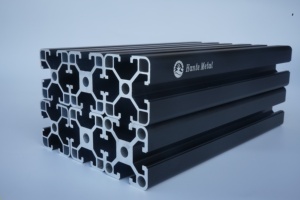 Profilés industriels en alliage d'aluminium anodisé <span class=keywords><strong>noir</strong></span> 4040, extrusion <span class=keywords><strong>40x40</strong></span>, 6063-T5, 6 mètres, longueur personnalisée, pliage - Product Image 4