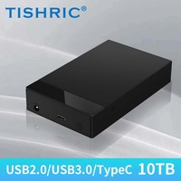 Boîtier de disque dur TISRHIC boîtier de disque dur externe 3.5 "SATA vers USB3.0 type-c boîtier externe de disque dur pour PC de jeu ordinateur portable TV PS5 /4