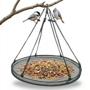 Mangeoire à oiseaux suspendue en nylon durable et écologique avec plateau pour usage extérieur, design moderne - Product Image 1
