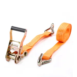 1.5inch 38MM 3T 3000KG Plastic Handle Ratchet tie down cargo lashing Strap with J hook