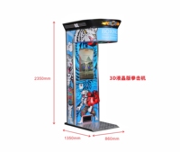 Machine d'arcade de boxe électronique à monnayeur, durable, en métal et plastique, rechargeable, pour usage intérieur, pour les plus de 8 ans, en anglais