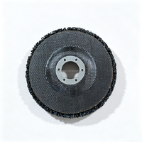 Disque de décapage noir en polyéthylène de 5 pouces (125 mm) avec trou de 22 mm, roue de nettoyage souple pour meuleuse d'angle, pour le décapage de colle et de peinture légère