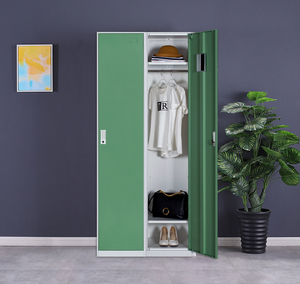 Casier en acier pour la maison, chambre à coucher, armoire en fer, casier de dortoir pour personnel d'usine, casier de gym avec serrure, armoire à vêtements - Product Image 1