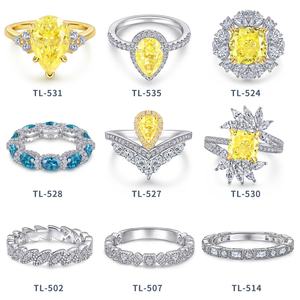 Anillos de Plata de Ley Personalizados al por Mayor, Anillos de Mujer de Plata 925 con Piedras Preciosas Multicolores y Circonitas - Product Image 3