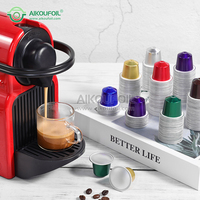 Nouvelles Capsules de Café Réutilisables Multi-Pods Italiennes, Rondes, Portables, en Verre, pour Infusion Manuelle, Rechargeables