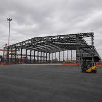Hangar d'hélicoptères en structure métallique pour la construction de bâtiments aéronautiques préfabriqués et les projets de stockage d'avions